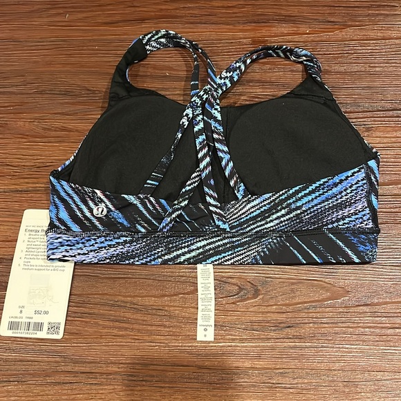 Lululemon Energy Bra - Tropics Blue - New with Tags! - Picture 9 of 11